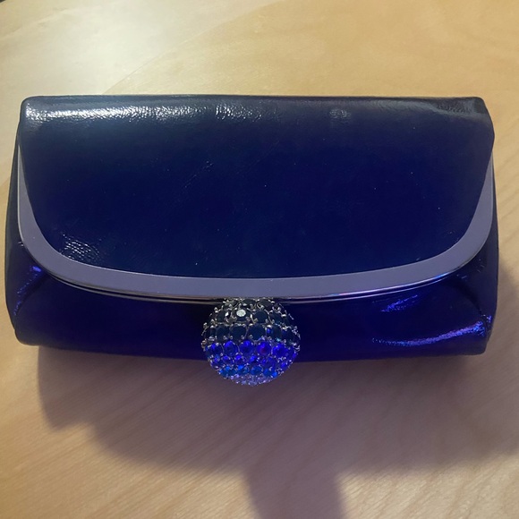 Juice Couture  Blue Clutch with Silver Accents